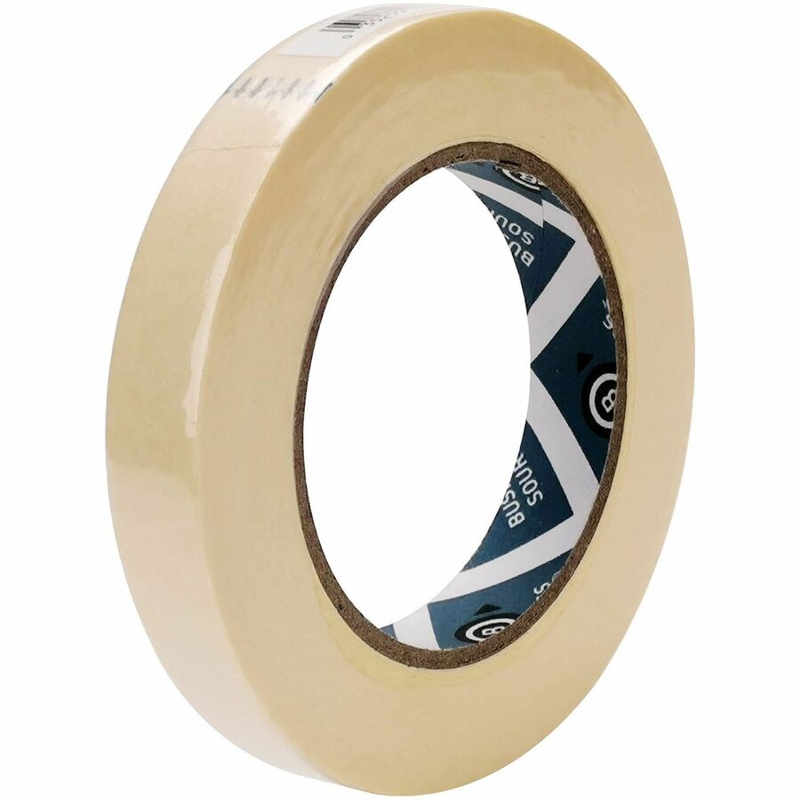 Business Source Utility-purpose Masking Tape - 60 yd Length x 0.75" Width - 3" Core - Tan - Crepe Paper Backing - For Bundling, Holding, Sealing, Masking - 1 Roll