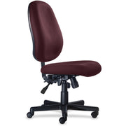 9 to 5 Seating Agent 1660 Armless Mid-Back Task Chair - Plum Seat Color - Polyester Seat Material - Acrylic Back Material - 5-star Base - 1 Each