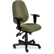 9 to 5 Seating Agent 1660 Mid-Back Task Chair with Arms - Fern Seat Color - Polyester Seat Material - Acrylic Back Material - 5-star Base - 1 Each