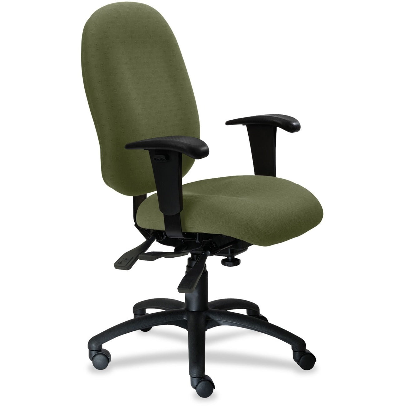 9 to 5 Seating Logic 1780 High-Back Task Chair with Arms - Fern Seat Color - Polyester Seat Material - Acrylic Back Material - 5-star Base - 1 Each