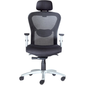 9 to 5 Seating Strata 1580 High-Back Mesh Task Chair with Headrest - Plum Seat Color - Polyester Seat Material - Acrylic Back Material - 5-star Base - 1 Each