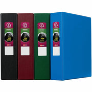 Avery Durable Binder, 2" Capacity, Letter Size, 530 Sheet, 3 Slant Rings, 2 Pockets, Polypropylene, Blue/Maroon, Recycled, 1 Carton