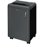 Cross Cut - 4 Per Pass - for shredding Paper - 0.031" x 0.188" Shred Size - P-7 - 14 ft/min - 9.50" Throat - 9.25 gal Wastebin Capacity - Black, Gray - TAA Compliant