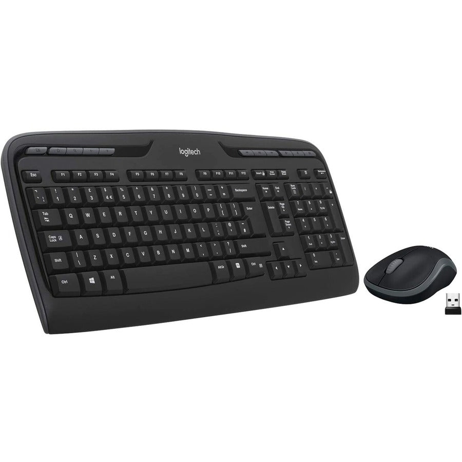USB Wireless RF 2.40 GHz Keyboard - 115 Key - Black - USB Wireless RF Mouse - Optical - Scroll Wheel - Black - Multimedia, Calculator, Media Player, Email Hot Key(s) - AA, AAA - Compatible with Computer for PC - 1 Each