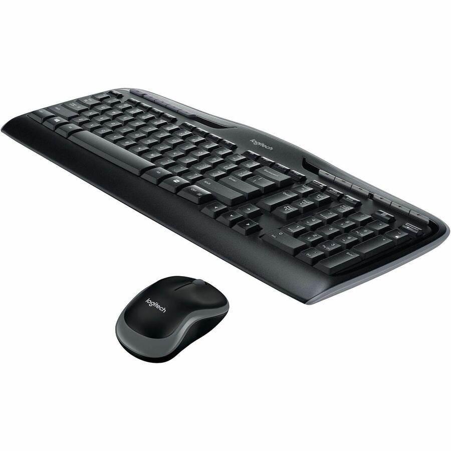 USB Wireless RF 2.40 GHz Keyboard - 115 Key - Black - USB Wireless RF Mouse - Optical - Scroll Wheel - Black - Multimedia, Calculator, Media Player, Email Hot Key(s) - AA, AAA - Compatible with Computer for PC - 1 Each
