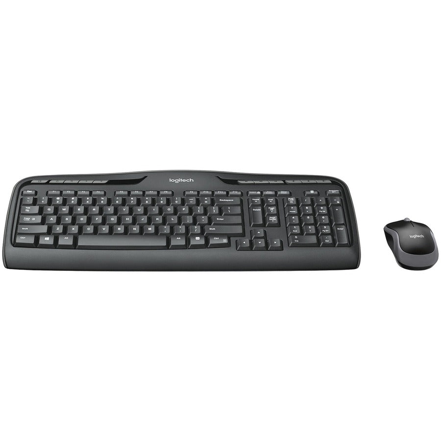 USB Wireless RF 2.40 GHz Keyboard - 115 Key - Black - USB Wireless RF Mouse - Optical - Scroll Wheel - Black - Multimedia, Calculator, Media Player, Email Hot Key(s) - AA, AAA - Compatible with Computer for PC - 1 Each