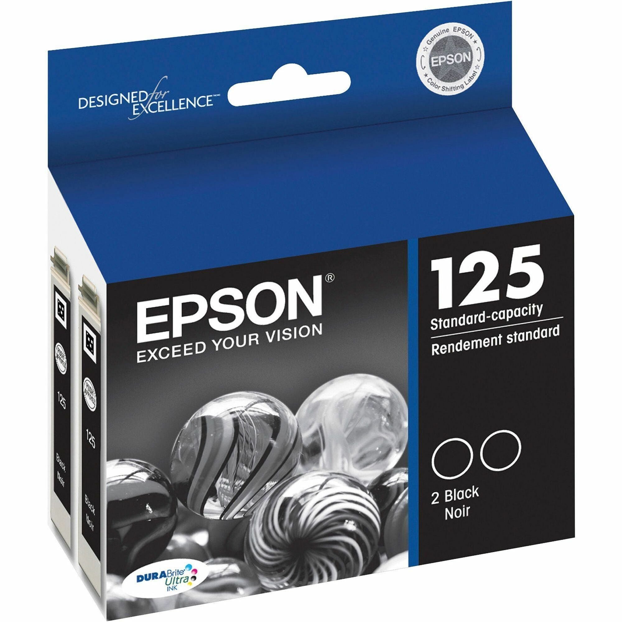Epson DURABrite 125 Original Inkjet Ink Cartridge - Black - 2 / Pack