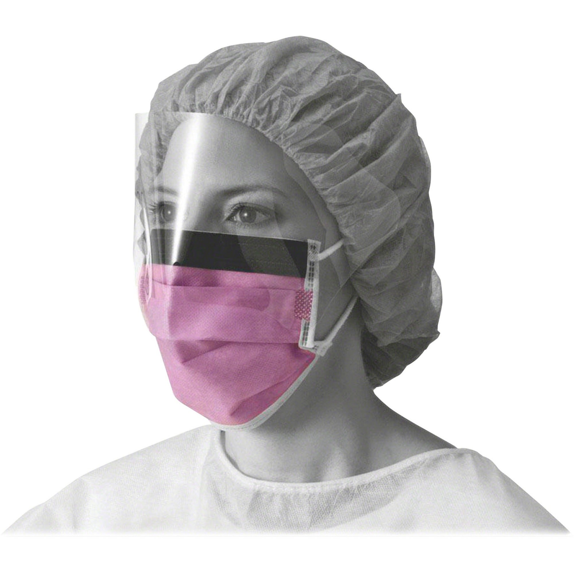 Cellulose - Purple - Fluid Resistant, Earloop Style Mask, Fog Resistant, Latex-free - 25 / Box