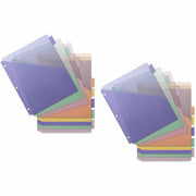 8 Print-on Tab(s) - 8.5" Divider Width x 11" Divider Length - Letter - Plastic Divider - Multicolor Tab(s) - Insertable - 8/Set - 24 / Carton
