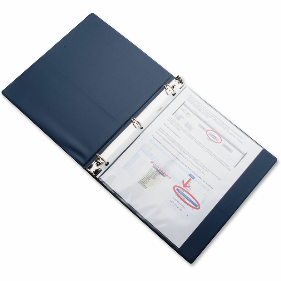 Business Source Sheet Protectors - 5 mil Thickness - For Letter 8 1/2" x 11" Sheet - 3 x Holes - Ring Binder - Top Loading - Rectangular - Clear - Polypropylene - 1 Box