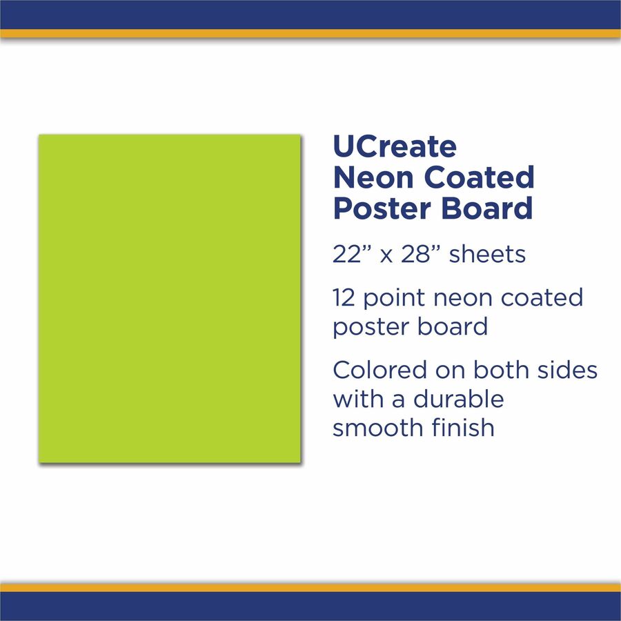 22" Width x 28" Length - Hot Lime - 25 / Carton
