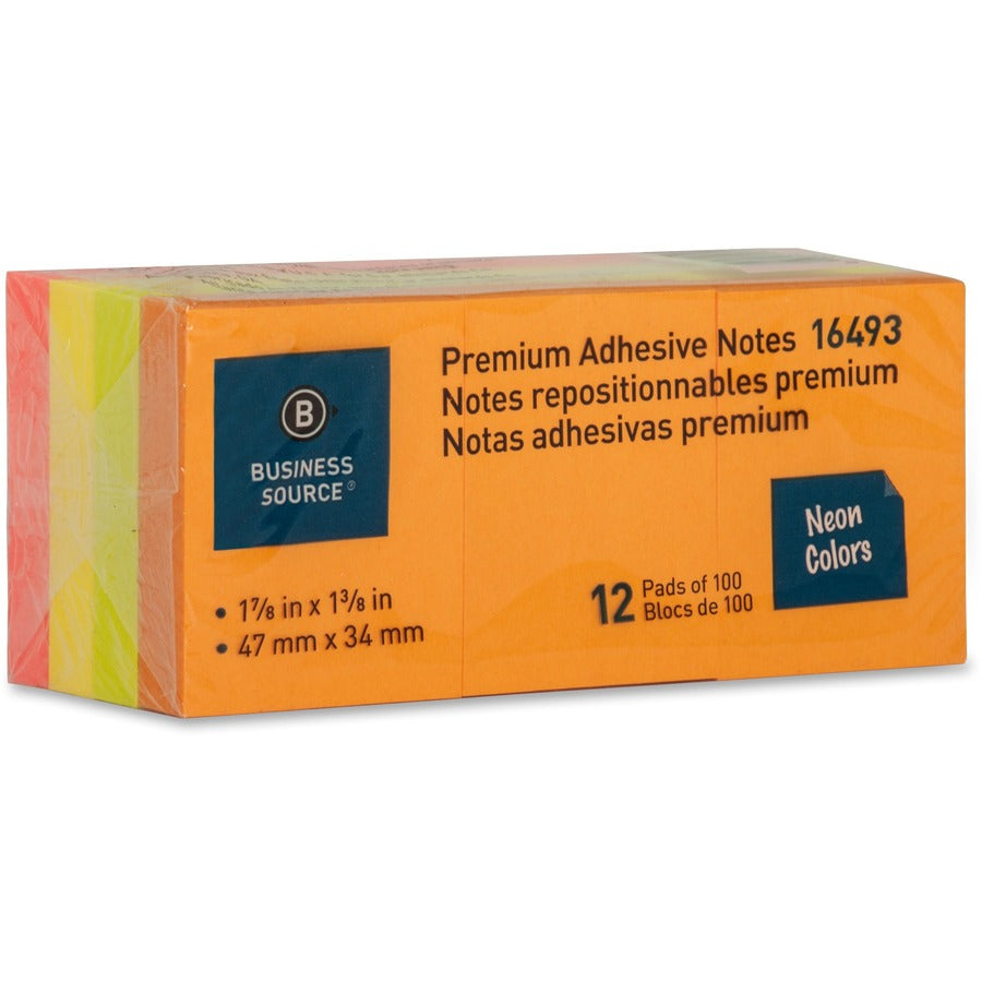 Business Source Premium Repostionable Adhesive Notes