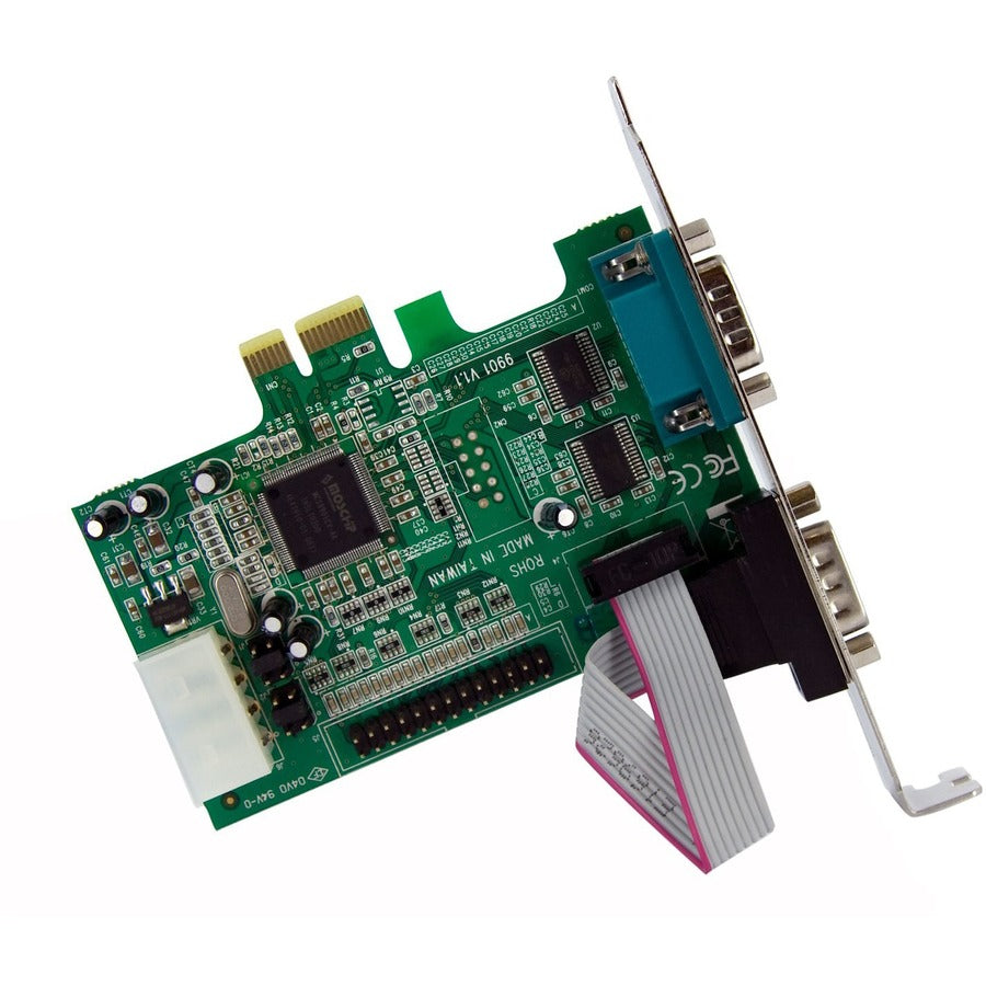 StarTech.com 2S1P Native PCI Express Parallel Serial Combo Card with 16550 UART