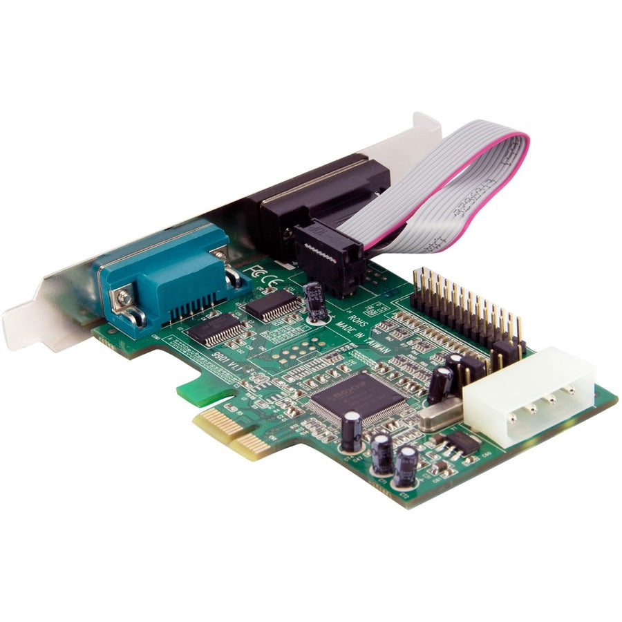 StarTech.com 2S1P Native PCI Express Parallel Serial Combo Card with 16550 UART