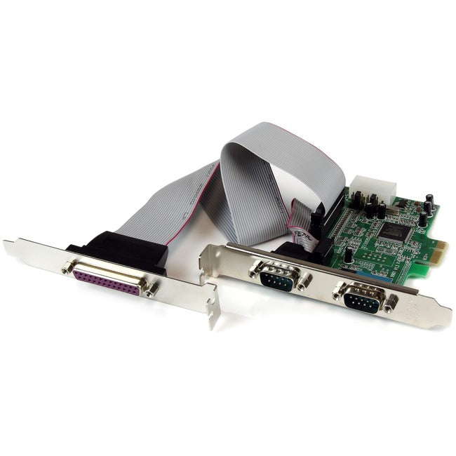 StarTech.com 2S1P Native PCI Express Parallel Serial Combo Card with 16550 UART