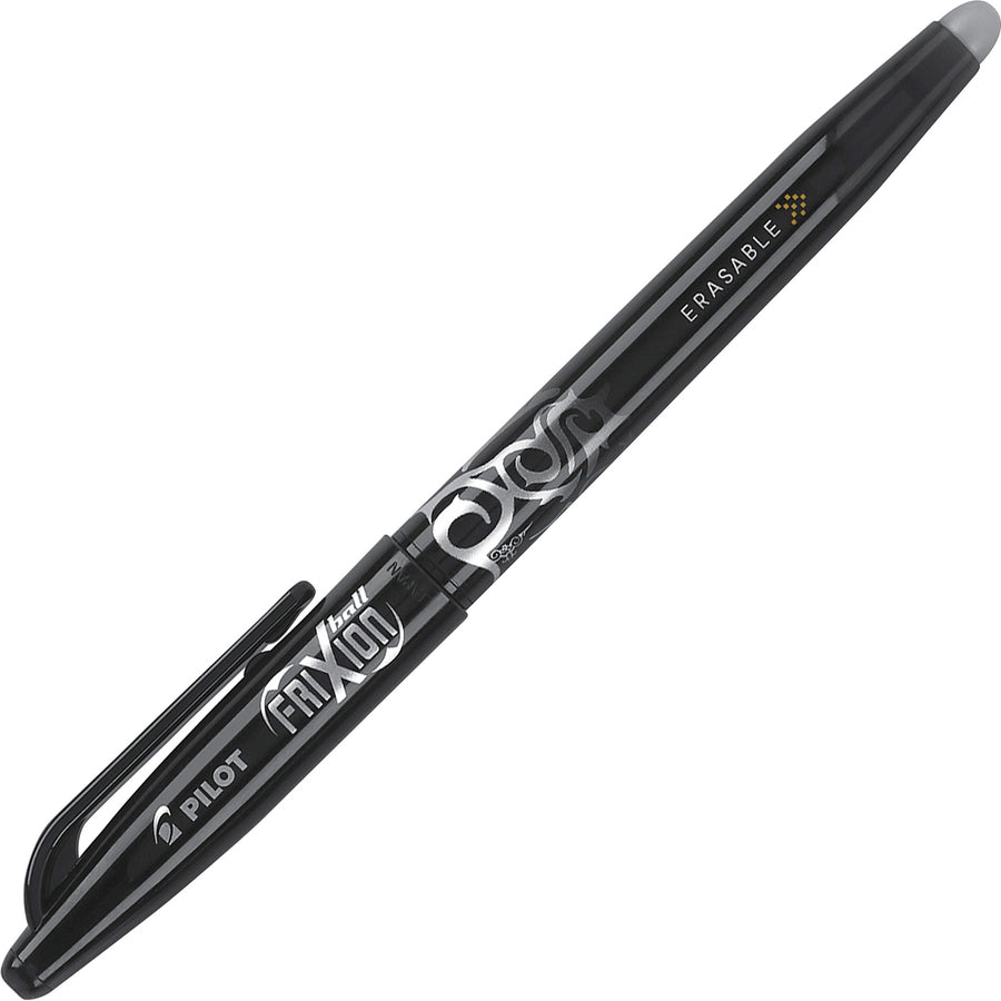 FriXion Gel Pens - 0.7 mm Fine Pen Point - Erasable - Black Ink - Gel-based - Black Barrel - Document, Writing - 2 / Pack