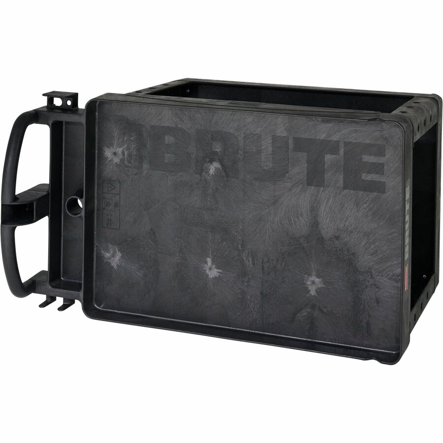2 Shelf - 500 lb Load Capacity - 4 Casters - 5" Caster Size - Resin, Polypropylene - 45.25" Length x 25.87" Width x 33.25" Height - Black - 1 Each