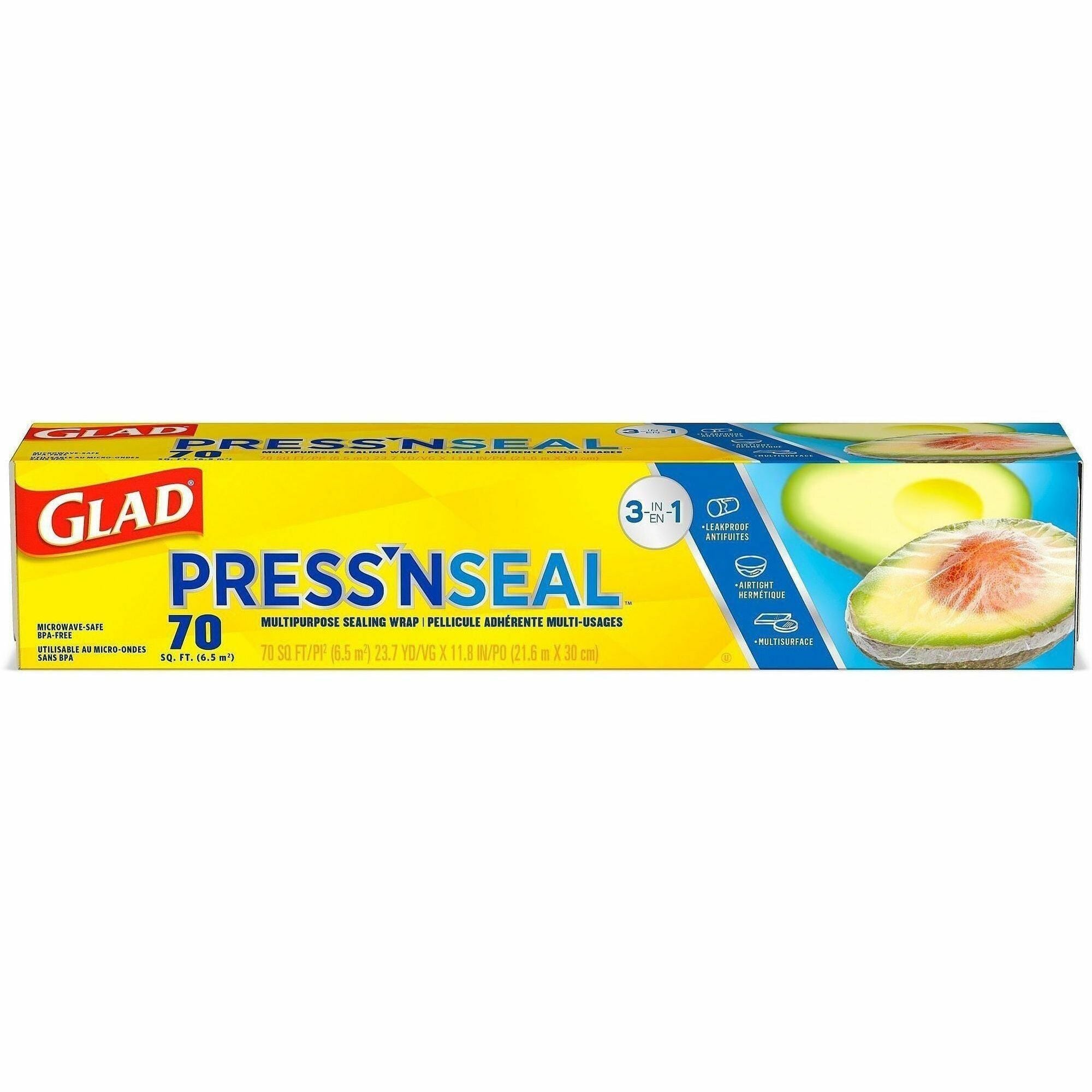 11.80" Width x 71.10 ft Length - Durable, Freezer Safe, Microwave Safe, Cutting Edge - Plastic - Clear - 1 Each