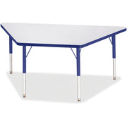 Berries® Trapezoid Activity Tables - 30" X 60", E-height - Freckled Gray/Blue/Gray