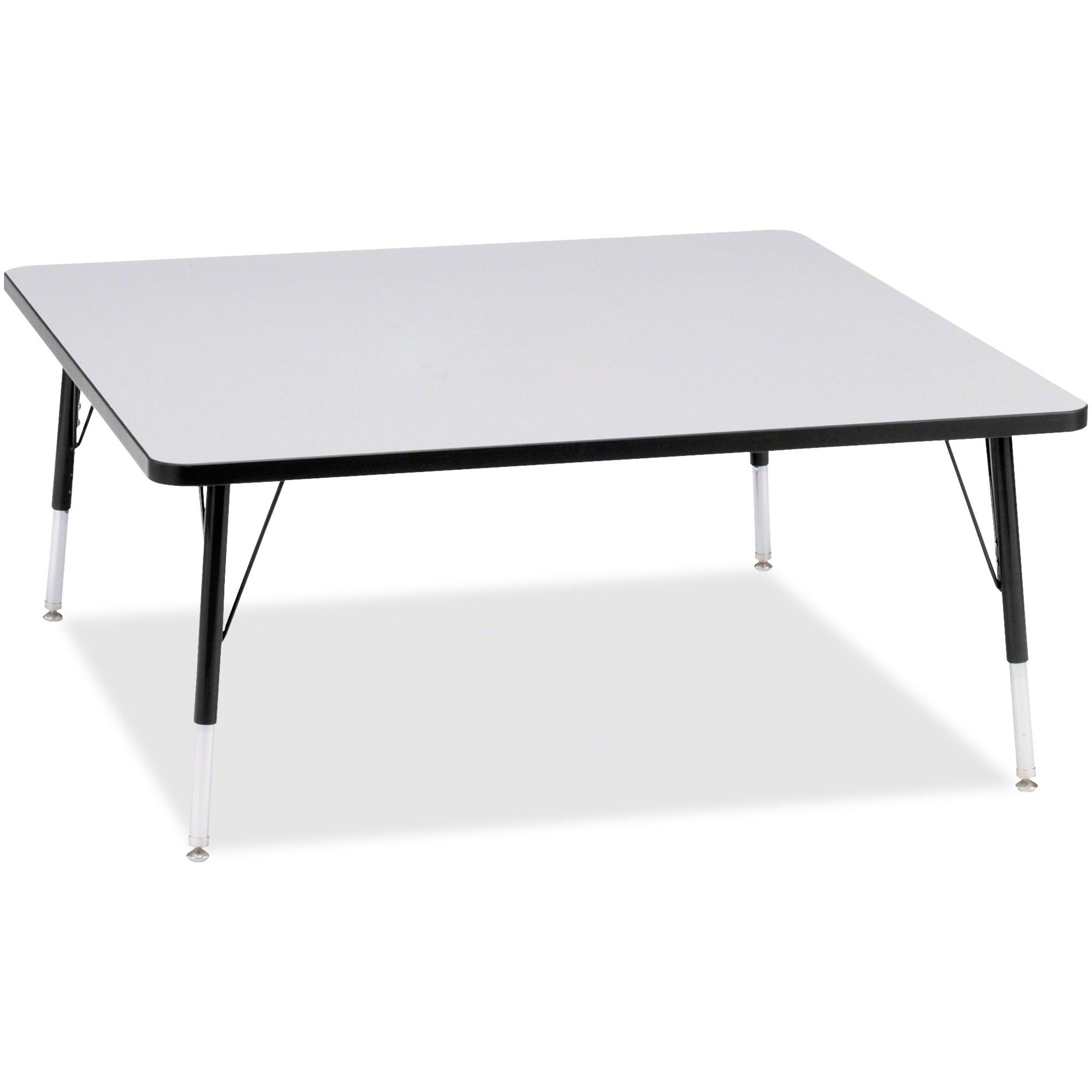 Berries® Square Activity Table - 48" X 48", E-height - Freckled Gray/Black/Black