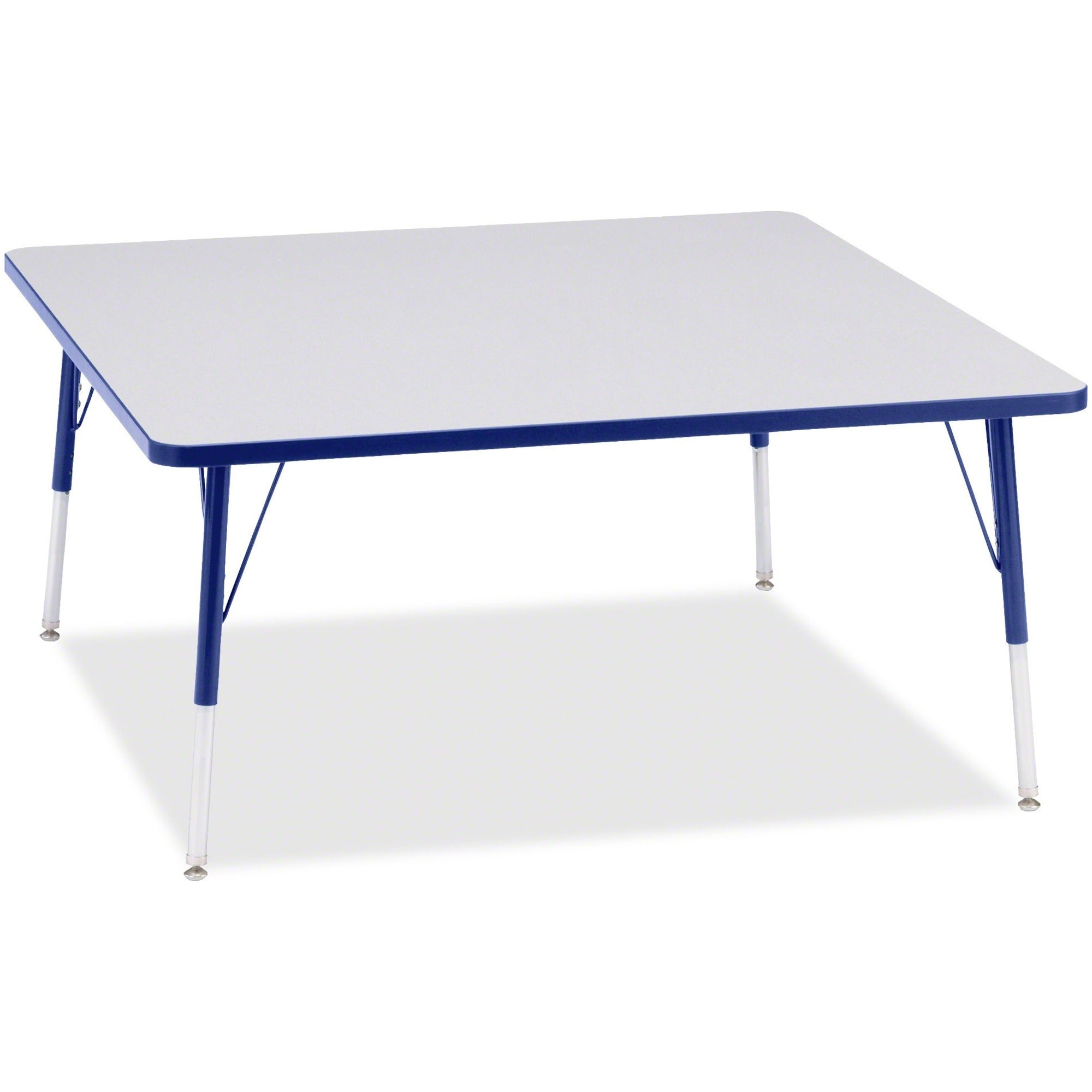 Berries® Square Activity Table - 48" X 48", A-height - Freckled Gray/Blue/Gray
