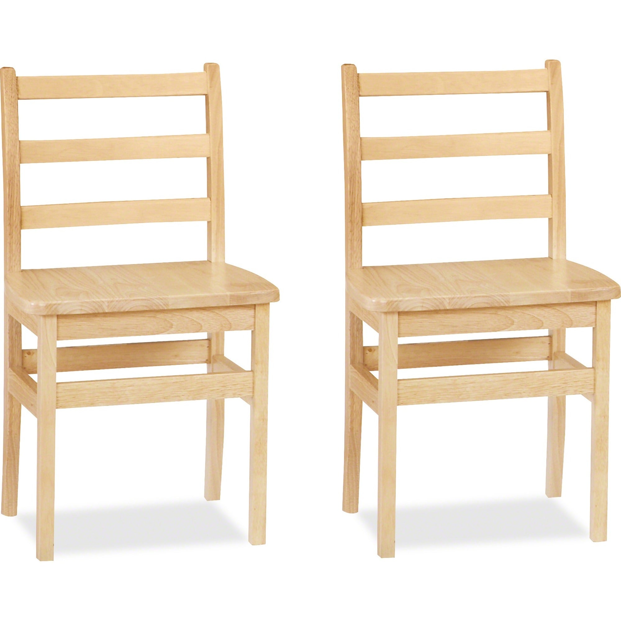 Jonti-Craft KYDZ Ladderback Chair, Maple, Solid Hardwood, 2 per Carton