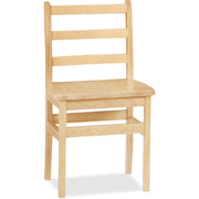 Jonti-Craft KYDZ Ladderback Chair, Maple, Solid Hardwood, 16" Seat Height, 1 Each