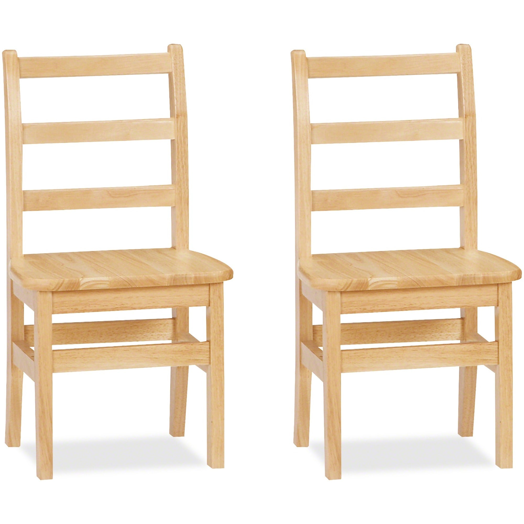 Jonti-Craft KYDZ Ladderback Chair - Maple - Solid Hardwood - 1 Carton