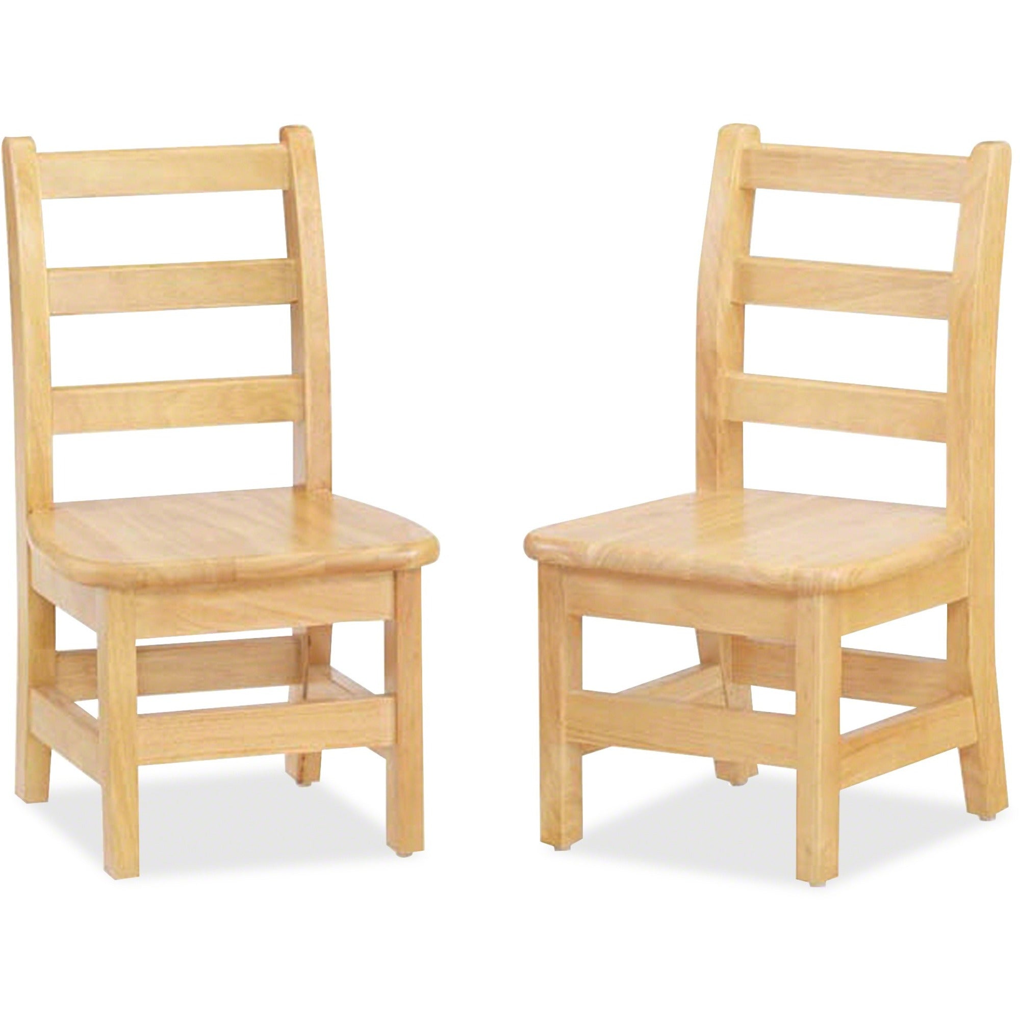 Jonti-Craft KYDZ Ladderback Chair, Maple, Solid Hardwood, 2 per Carton
