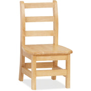Jonti-Craft KYDZ Ladderback Chair - Maple Seat Color - Solid Hardwood Seat Material - Maple Back Color - Solid Hardwood Back Material - Four-legged Base - Plastic - 1 Each
