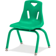 Berries® Stacking Chair with Powder-Coated Legs - 16" Ht - Green