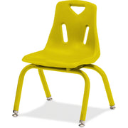 Berries® Stacking Chair with Powder-Coated Legs - 14" Ht - Yellow