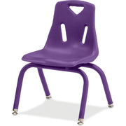 Berries® Stacking Chair with Powder-Coated Legs - 14" Ht - Purple