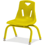 Berries® Stacking Chair with Powder-Coated Legs - 10" Ht - Yellow