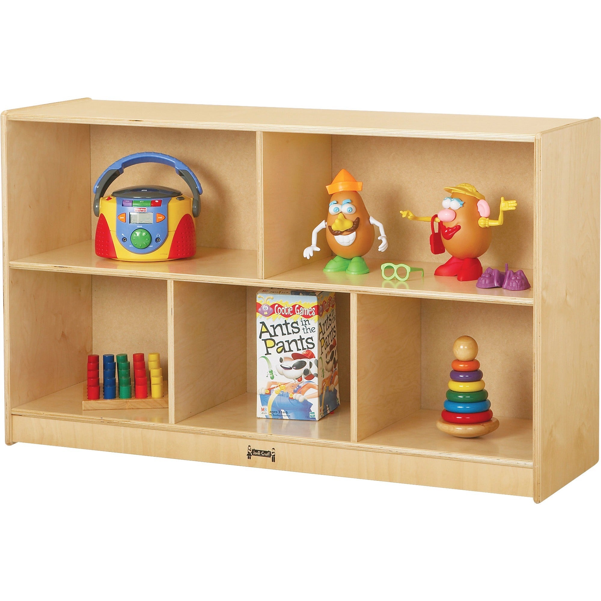 340 - 5 Compartment(s) - 29.50" Height x 48" Width x 15" Depth - Sturdy - Laminate - Wood Grain - Baltic Birch Plywood - 1 Each