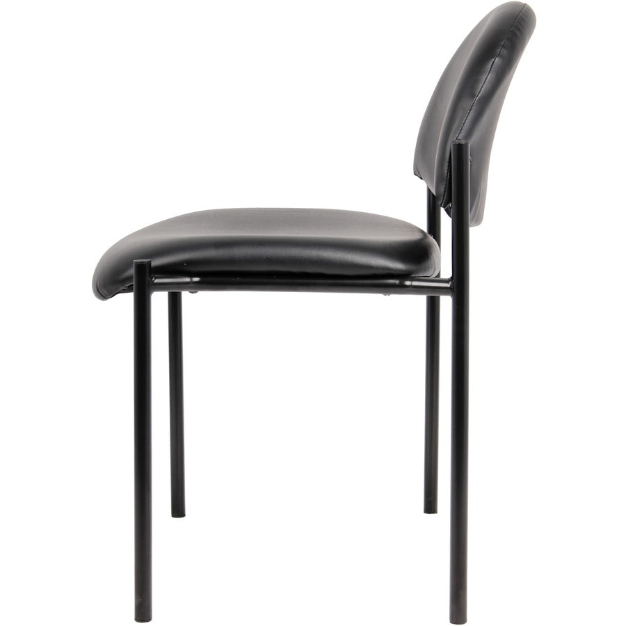 Boss Diamond Stacking Chair - Black - Fabric - 1 Each