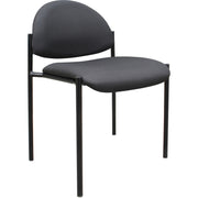 Boss Diamond Stacking Chair - Black - Crepe - 1 Each