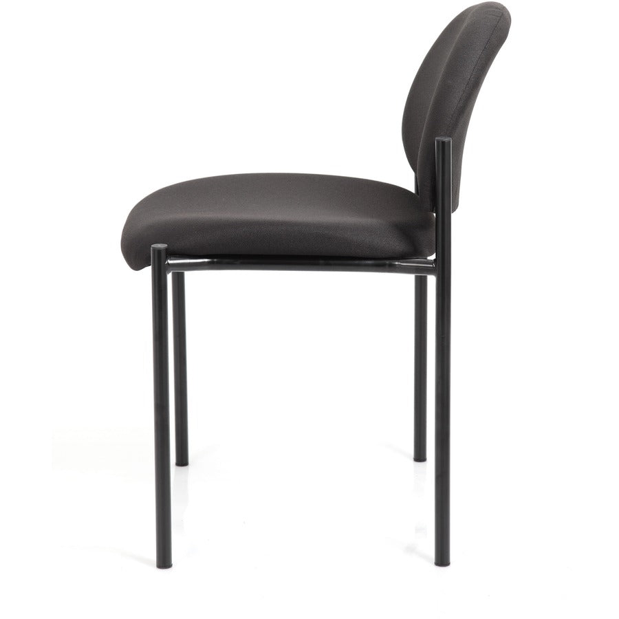 Boss Diamond Stacking Chair - Black - Crepe - 1 Each