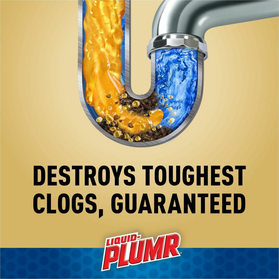 Liquid-Plumr Pro-Strength Clog Destroyer Gel - For Multipurpose - Gel - 80 fl oz (2.5 quart) - Biodegradable, Phosphorous-free - Multi - 1 Each