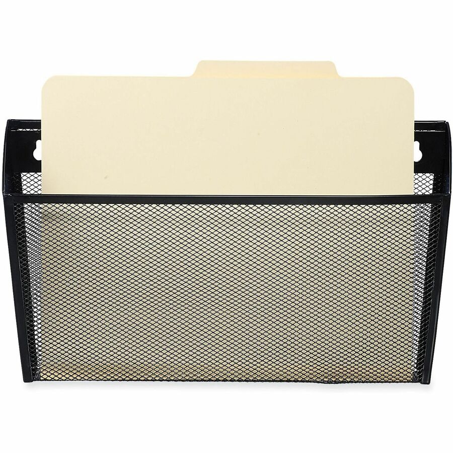 1 Pocket(s) - 8.20" Height x 14" Width x 3.10" Depth - Black - Metal - 4 Each