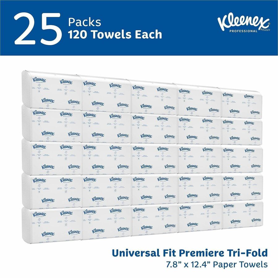 8.10" Width x 12.40" Length - White - Paper - 120/Pack - 1 Carton