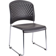Eurotech Aire Stacking Chair, Black Seat, 4 Chairs per Carton