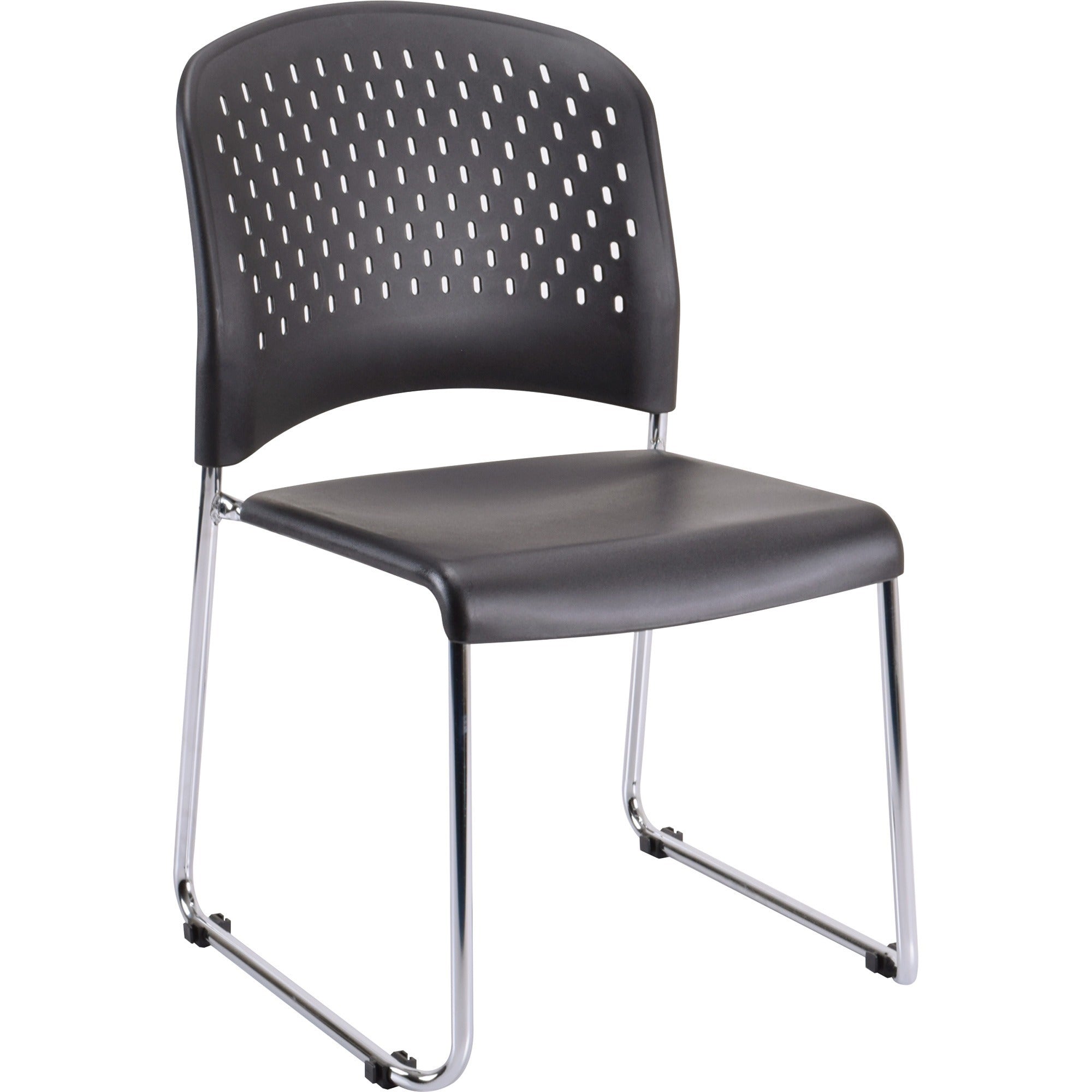 Eurotech Aire Stacking Chair, Black Seat, 4 Chairs per Carton