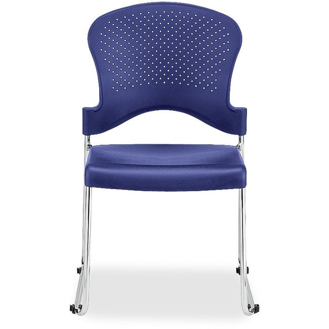 Eurotech Aire Stacking Chair, Blue Seat, 4 Chairs per Carton
