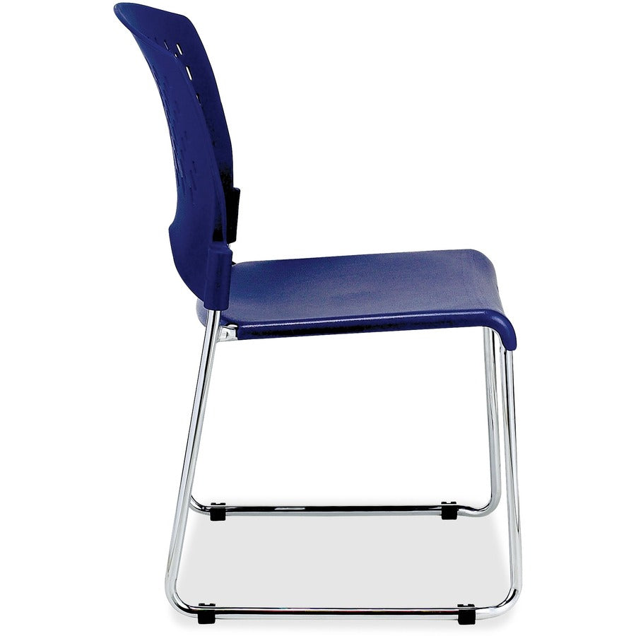 Eurotech Aire Stacking Chair, Blue Seat, 4 Chairs per Carton