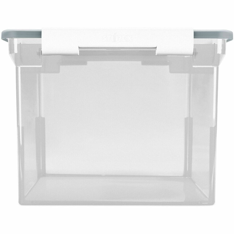 Storex Tote Clear Storage Box with Lid