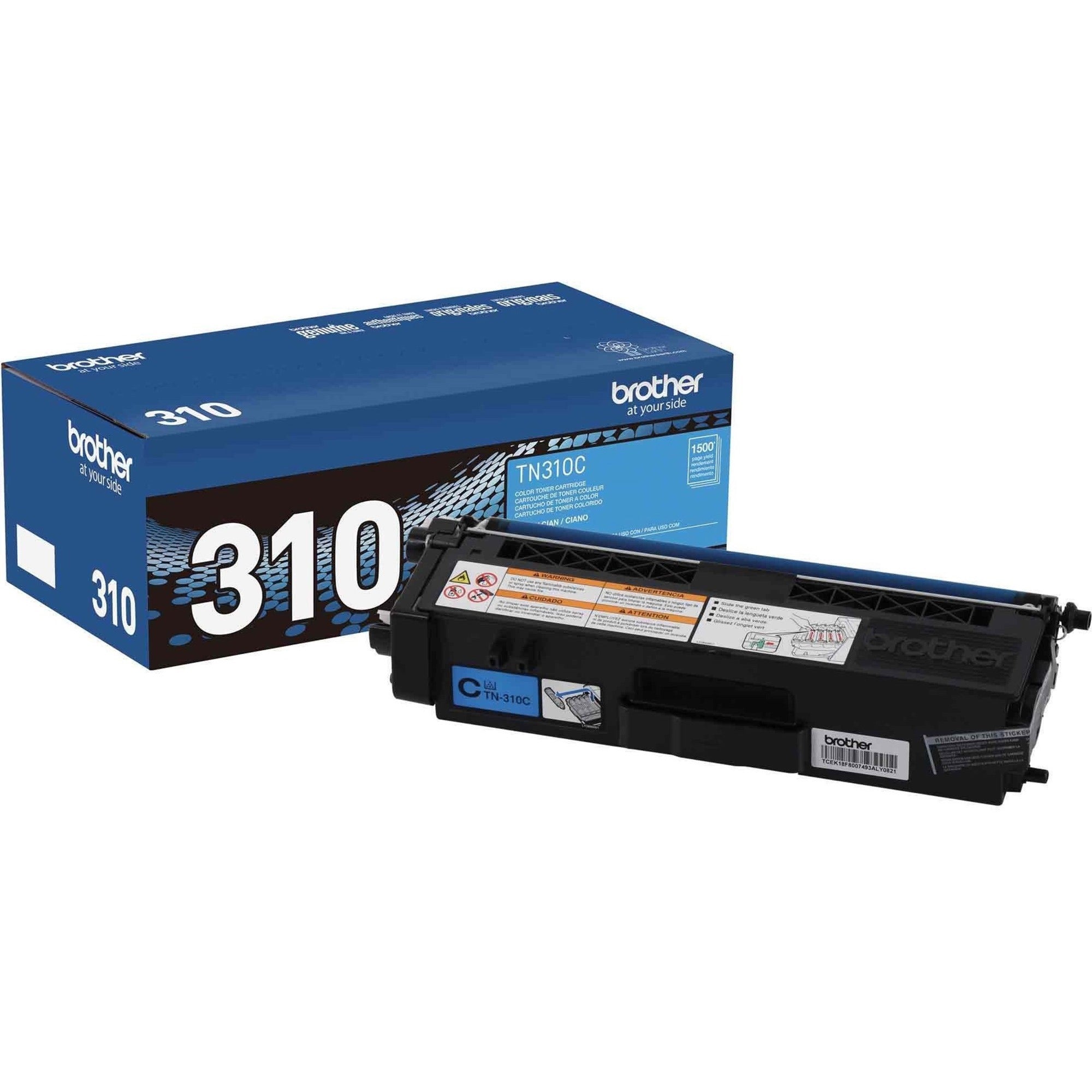 Brother TN310C Original Laser Toner Cartridge - Cyan - 1 Each