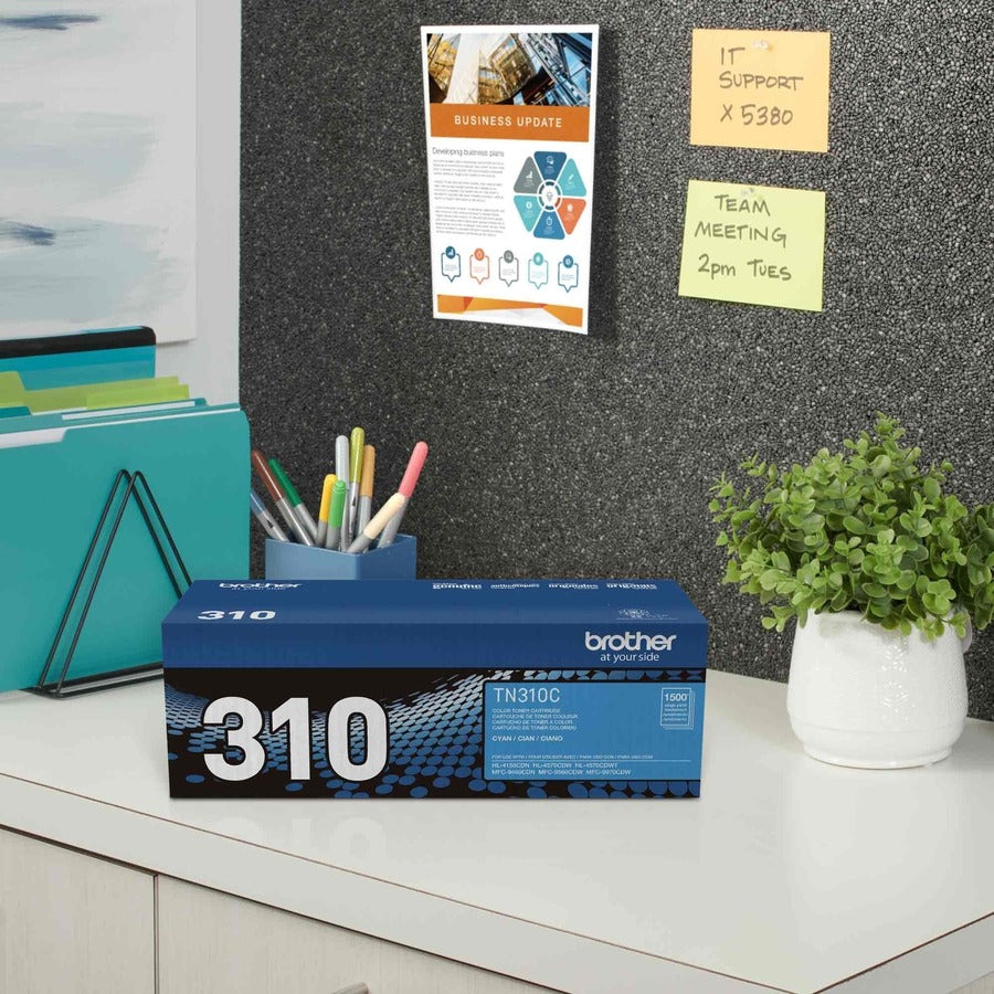 Brother TN310C Original Laser Toner Cartridge - Cyan - 1 Each
