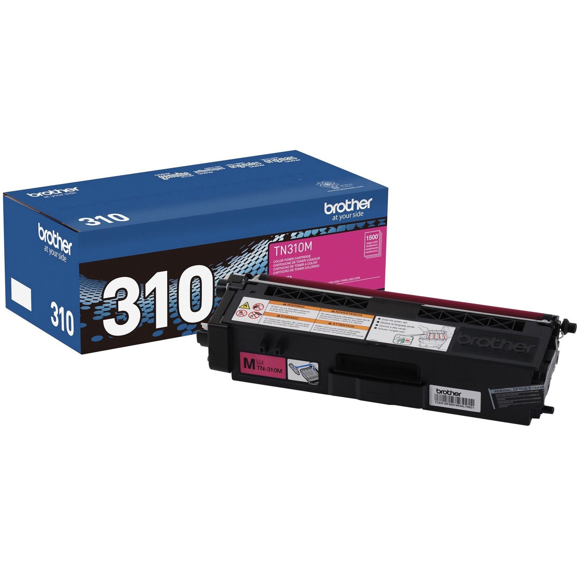 Brother TN310M Original Laser Toner Cartridge - Magenta - 1 Each