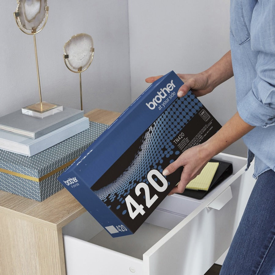 Brother TN420 Original Laser Toner Cartridge - Black - 1 Each